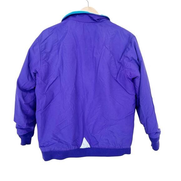 Vintage LL Bean Purple Warm Up Jacket Sz XL Kids - Picture 4 of 4